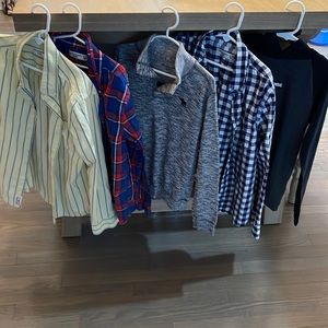 Boy lot shirts size 9-10 all EUC ABERCROMBIE A&F